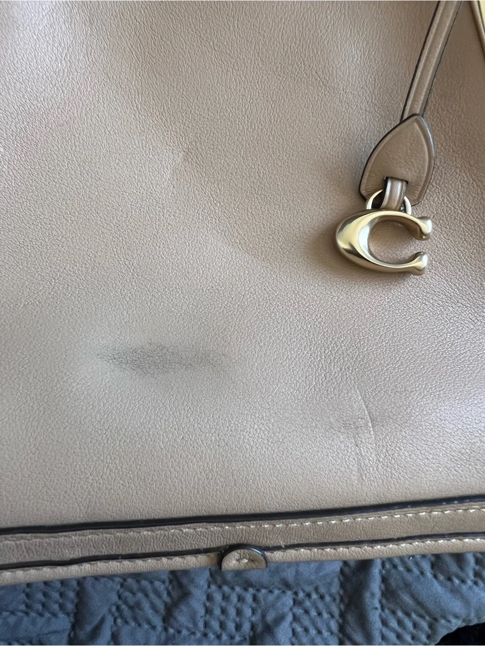 Coach Dreamer Leather Satchel with Gold Hardware